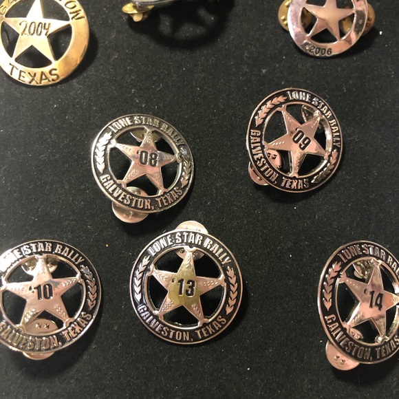 Lone Star Rally Galveston Texas annual star badge lapel pins bundle - Picture 10 of 11